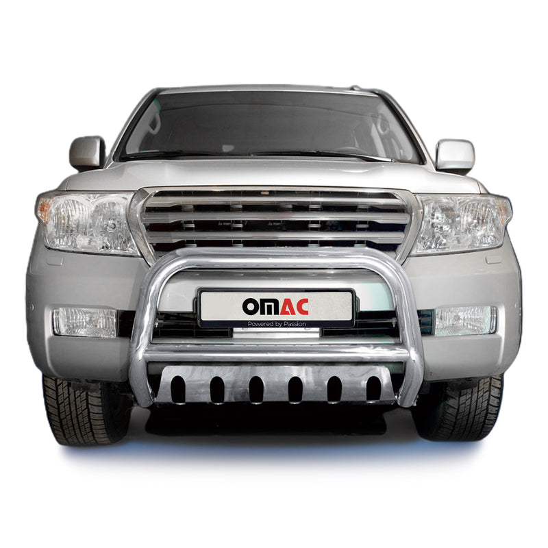 Barra di protezione anteriore per Toyota Land Cruiser V8 2007-12 ABE Silver