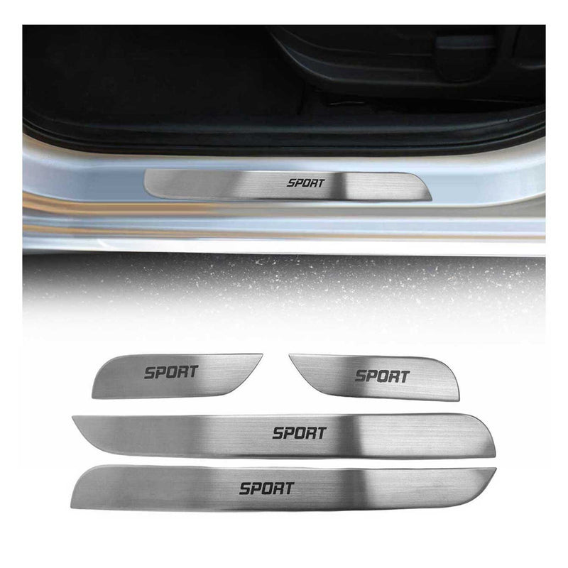 Einstiegsleisten Türschweller Sport für Volvo XC60 2017-2025 Edelstahl Silber 4x