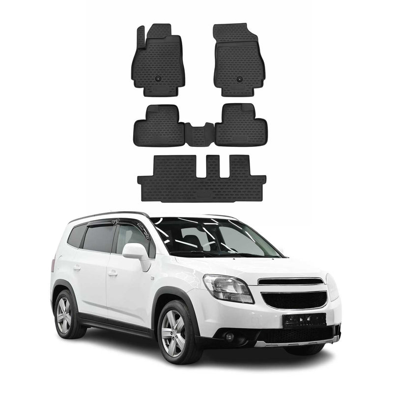2011-2021 Chevrolet Orlando Fußmatten TPE Schwarz 5 tlg