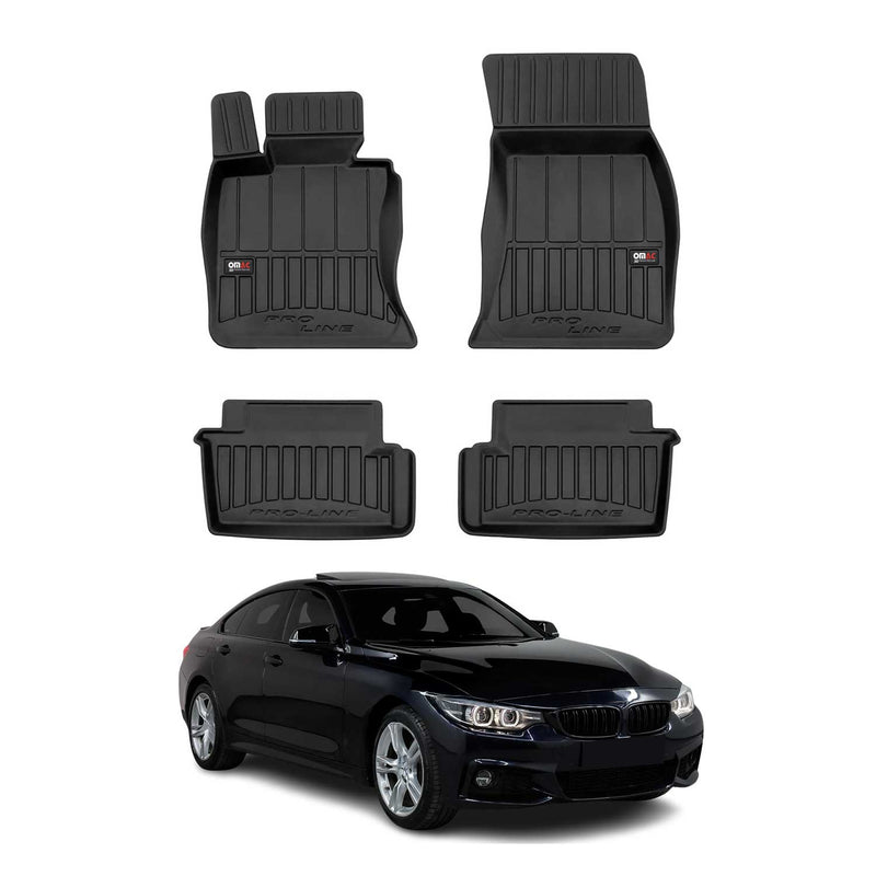 2013-2020 BMW 4er F32 Coupe Fußmatten TPE Schwarz 4 tlg