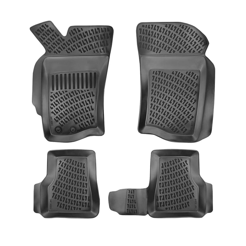 Tappetini Fiat Palio Palio Weekend Sienna 1996-2016, tagliabili, in TPE, neri, 4 pezzi