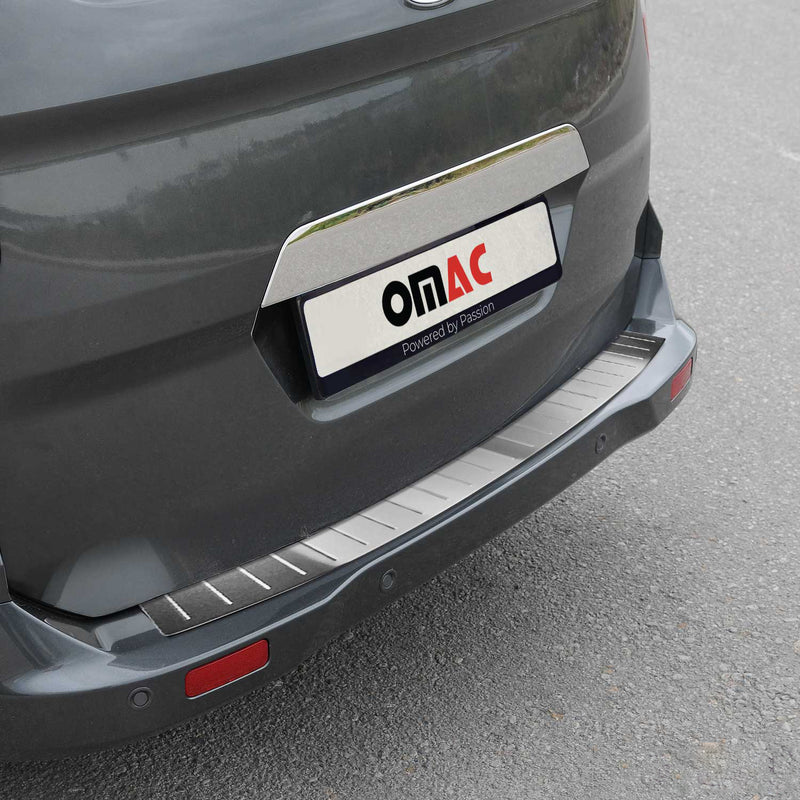 Protezione paraurti per soglia di carico Ford Transit Tourneo Courier 2014-2023, acciaio inossidabile spazzolato, 1 pezzo