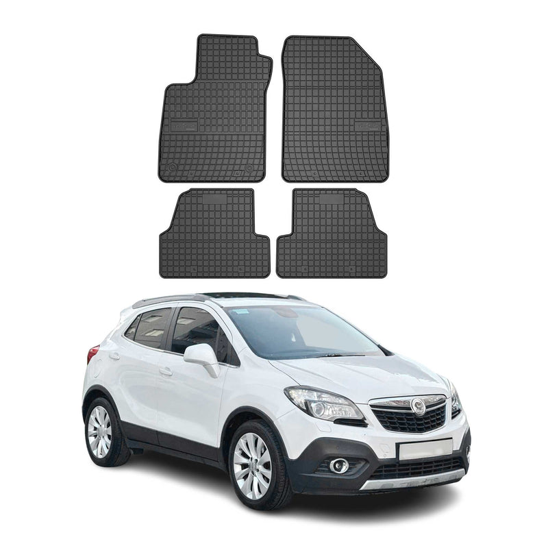 Tappetini Opel Mokka 2012-2020 in TPE nero, 4 pezzi