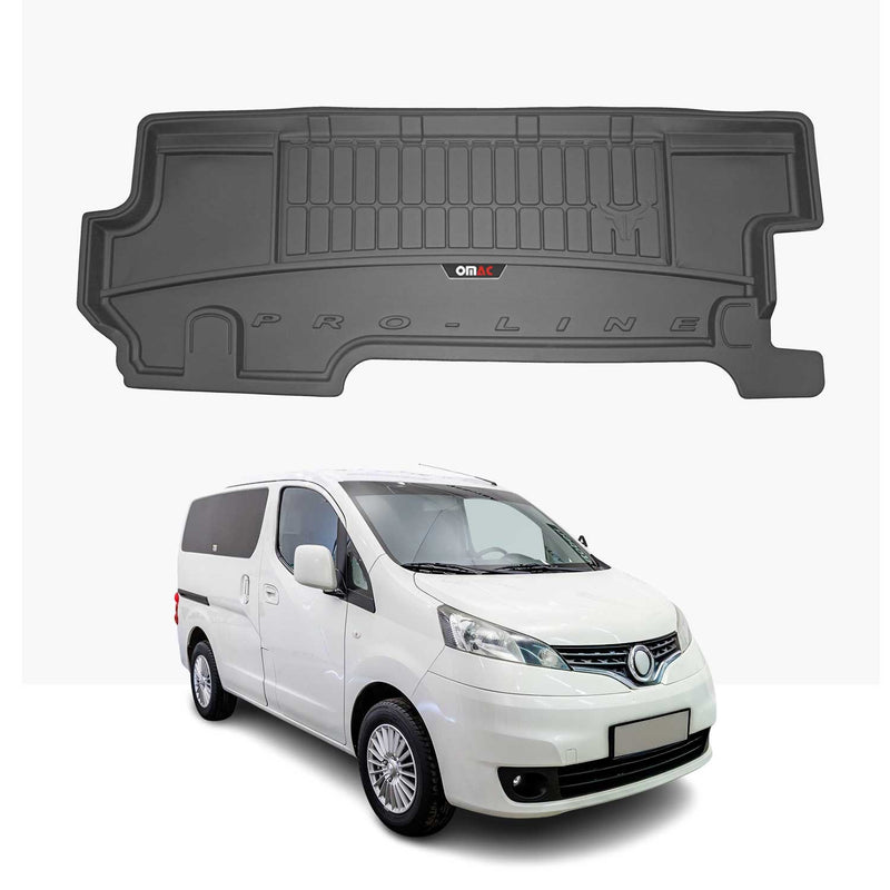 Vassoio portabagagli in gomma OMAC per Nissan NV200 2009-2025, vassoio portabagagli in TPE, nero