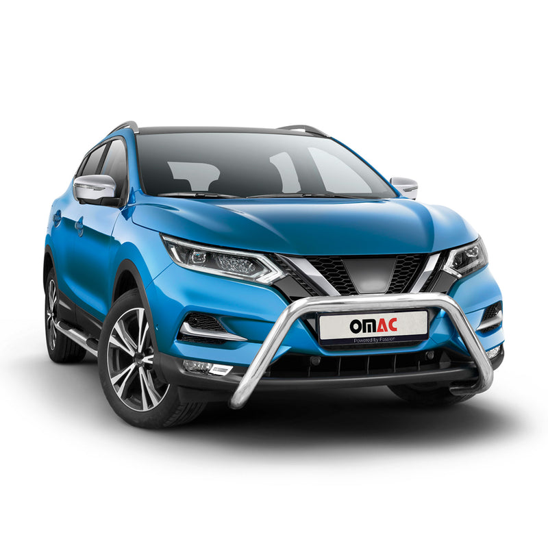 Barra di protezione anteriore in acciaio inox per Nissan Qashqai con ABE