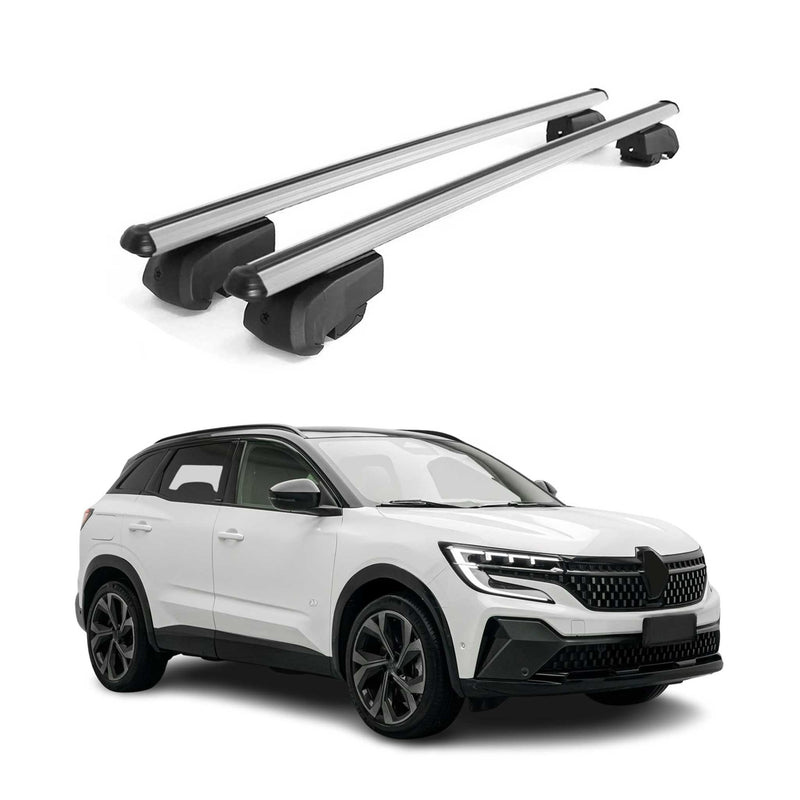 Portapacchi da tetto per Renault Austral 2022-2025 barre trasversali grigio alluminio 2x