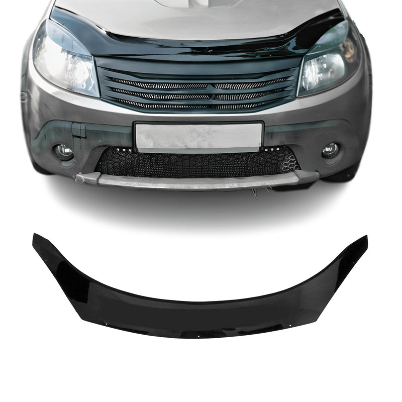 Deflettore cofano protezione insetti e pietre per Dacia Sandero 2008-12 scuro