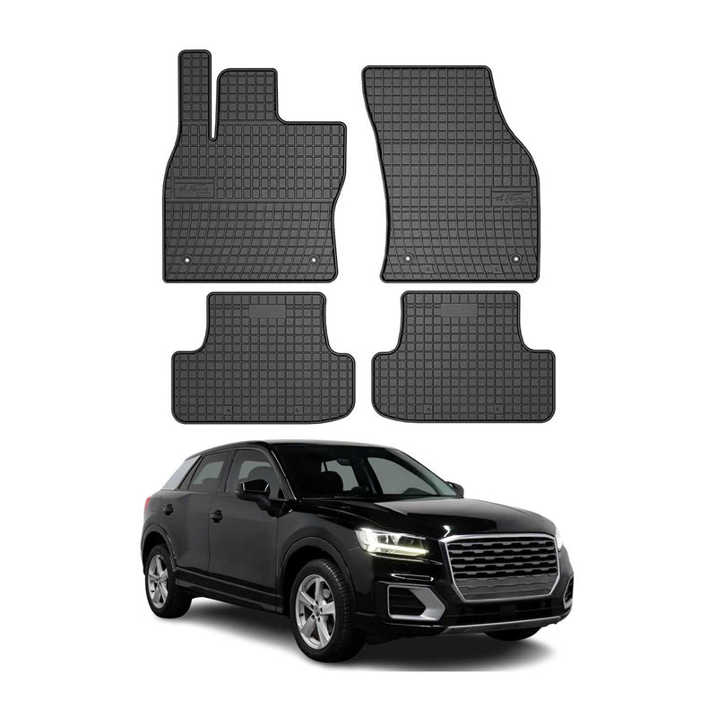2017-2025 Audi Q2 Fußmatten Gummi Schwarz 4 tlg