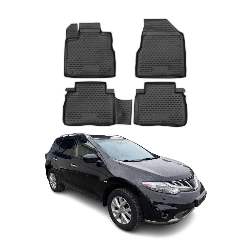 Tappetini Nissan Murano 2009-2014 TPE Nero 4 pezzi