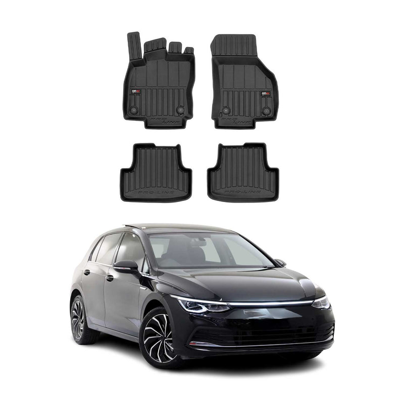 Tappetini VW Golf 2019-2025 TPE Nero 4 pezzi