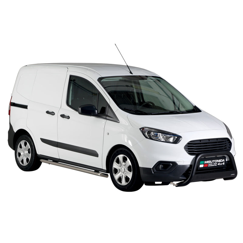 Protezione anteriore per Ford Transit Courier 2018-2021 Nero Ø 63 mm