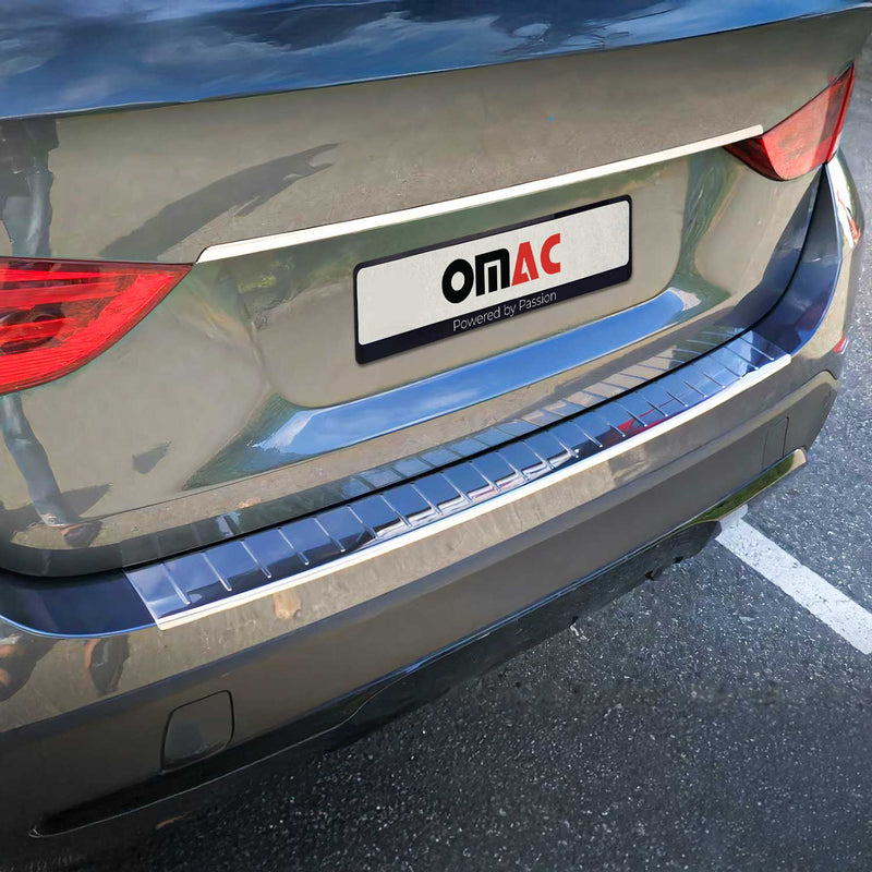 Protezione paraurti per soglia di carico per BMW X1 E84 FL 2012-2015 in acciaio inox argento