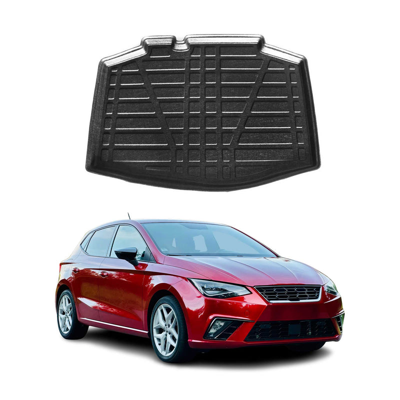 Vasca per bagagliaio per Seat Ibiza 2017-2021 5 porte in gomma TPE nera