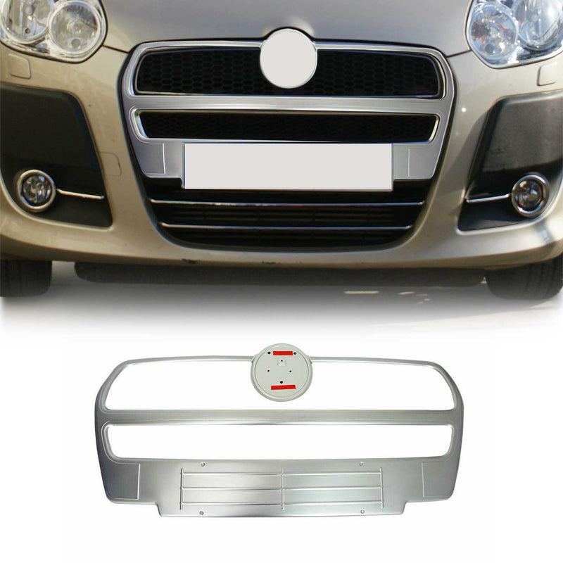 Kühlergrill Leisten Grillleisten für Fiat Doblo 2010-2015 Edelstahl Silber 2tlg