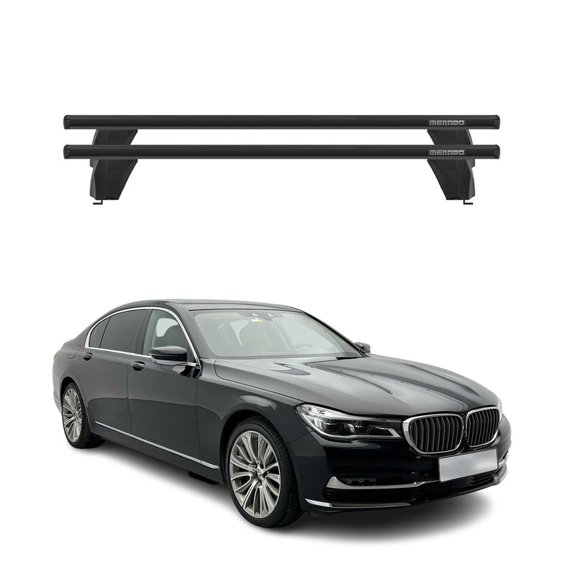 Barre portatutto trasversali Menabo per BMW Serie 7 G11 2015-2024 ABE alluminio nero