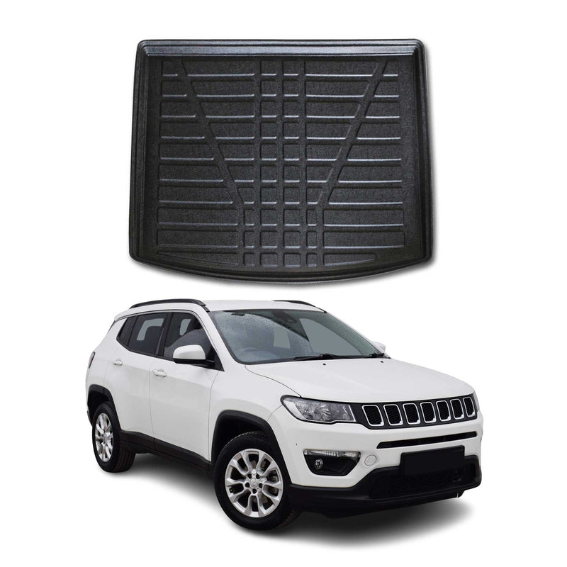 Kofferraumwanne Laderaumwanne für Jeep Compass 2017-2025 Gummi TPE Schwarz