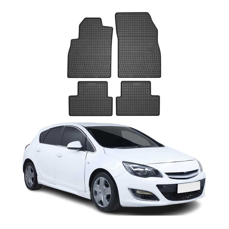 2009-2015 Opel Astra J Fußmatten TPE Schwarz 4 tlg