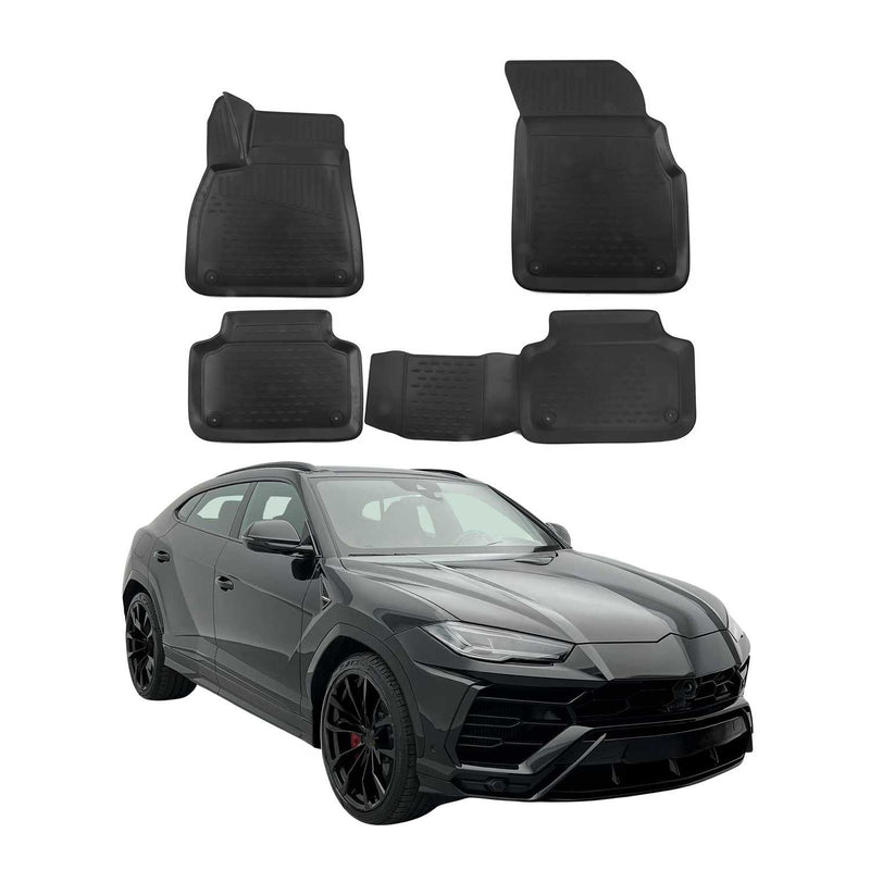 Tappetini Lamborghini Urus 2018-2024 in TPE Nero 4 pezzi