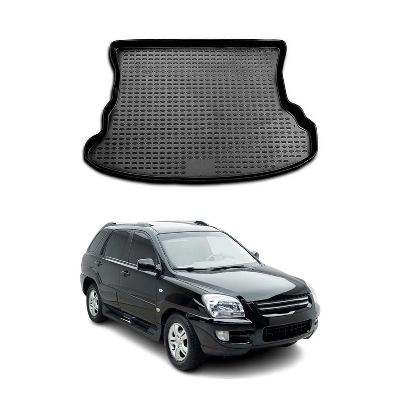 Tappetino per bagagliaio per Kia Sportage 2005-2010 in gomma TPE nero