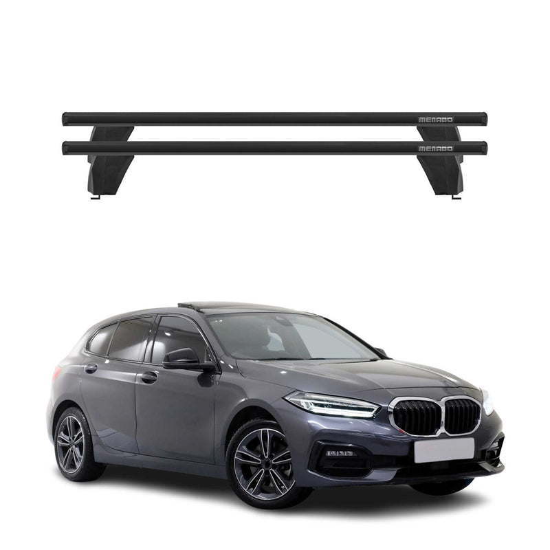 Barre portatutto Menabo per BMW Serie 1 F40 2019-2024 ABE alluminio nero