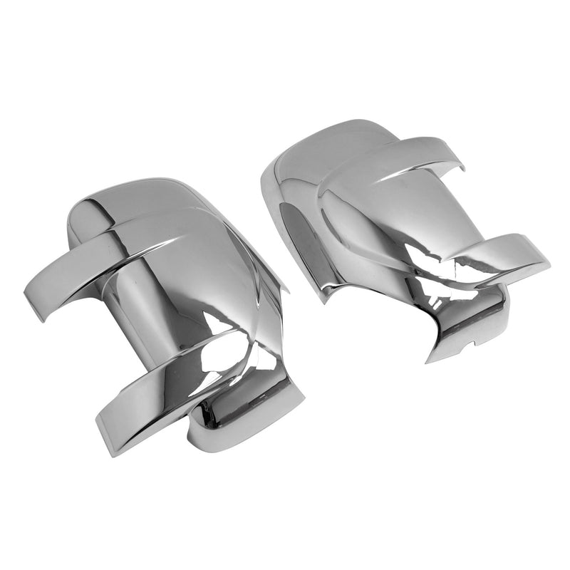 Calotte specchietti retrovisori per Renault Master 2010-2025 cromate ABS argento