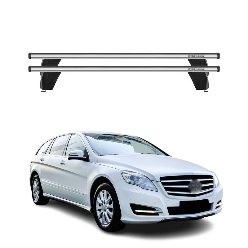 Barre portatutto Menabo per Mercedes R W251 2005-2013 ABE grigio alluminio
