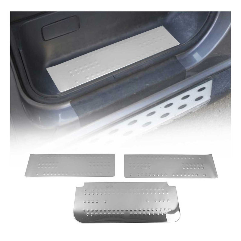 Soglie porte per Nissan NV300 2016-2024 in acciaio inox argento 3 pezzi