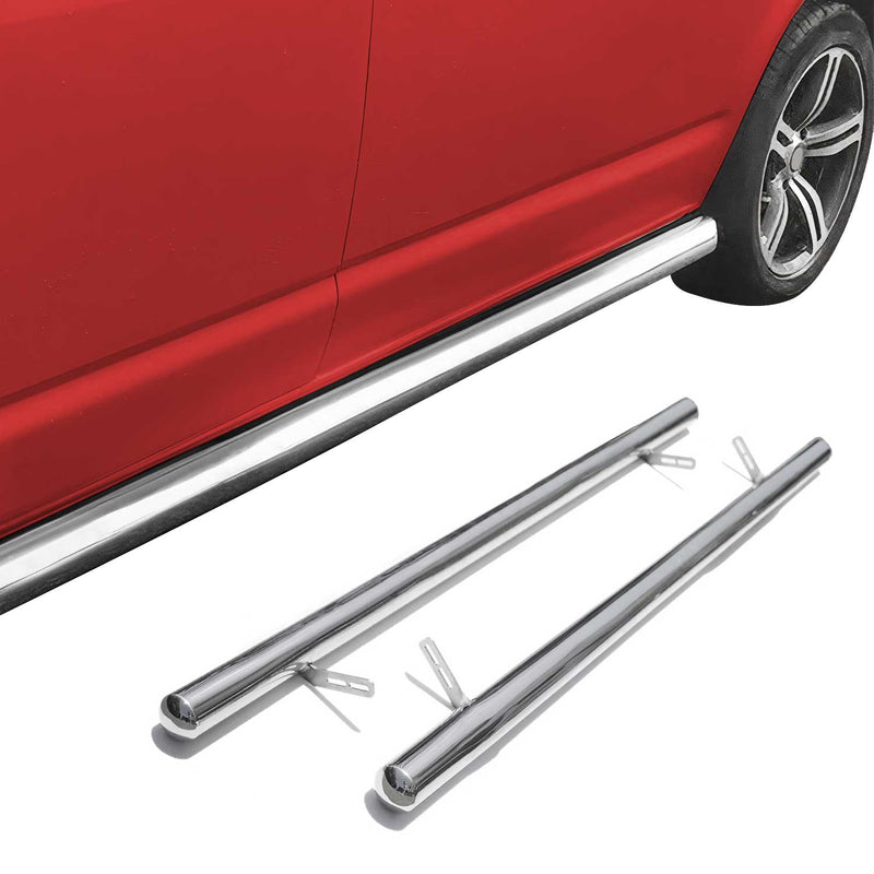 Stahl Trittbretter Schwellerrohre für VW Caravelle T5 Multivan 2003-2015 Kurzer