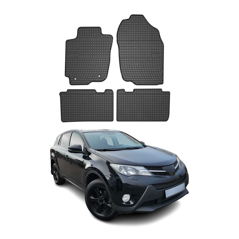 Tappetini in gomma neri per Toyota RAV4 2013-1019, 4 pezzi
