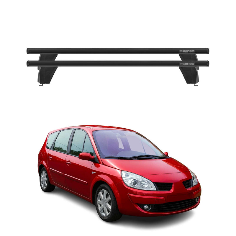 Base portapacchi Menabo per Renault Grand Scenic 2003-2008 ABE alluminio nero