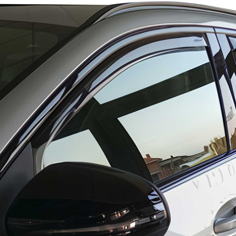 Deflettore antivento e antipioggia per Mercedes Classe A W176 2012-2018 Acrilico scuro 2x