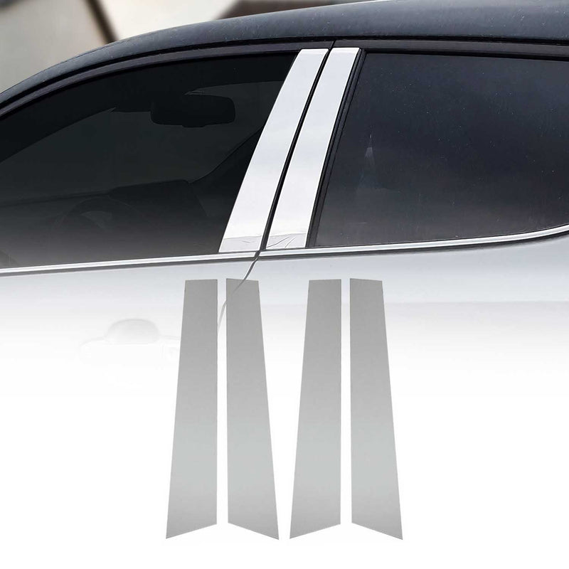 Rivestimento del montante della porta del montante B per Mitsubishi L200 2015-2024 in acciaio inossidabile argento 4x