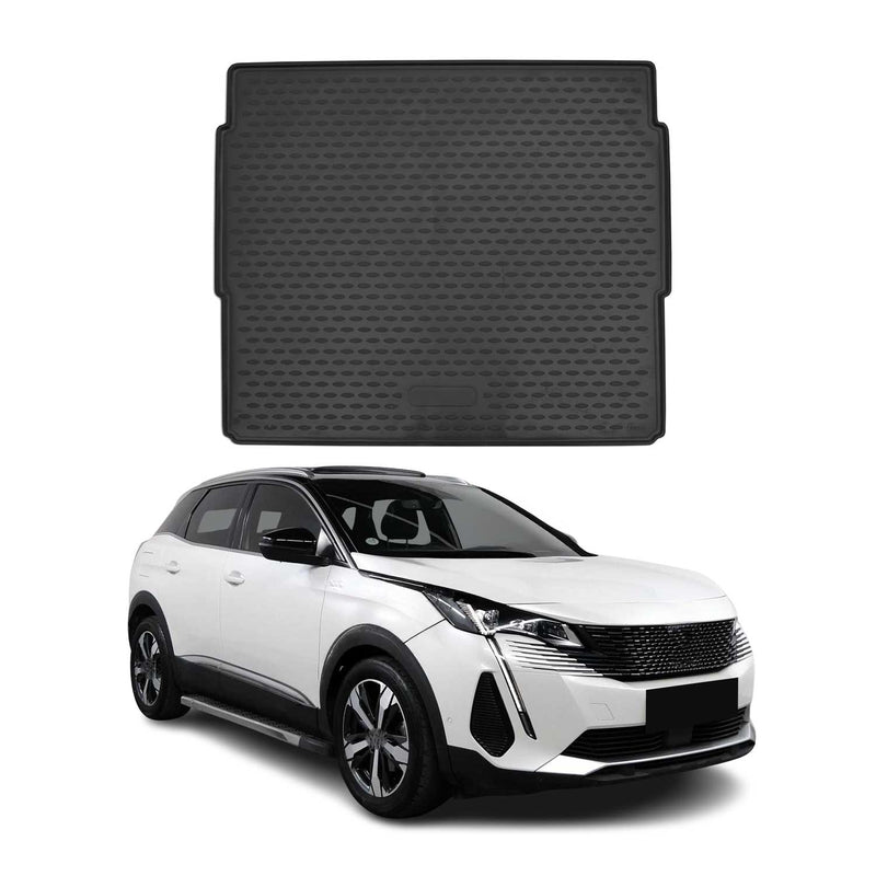 Tappetino per bagagliaio per Peugeot 3008 2016-2020 in gomma superiore TPE