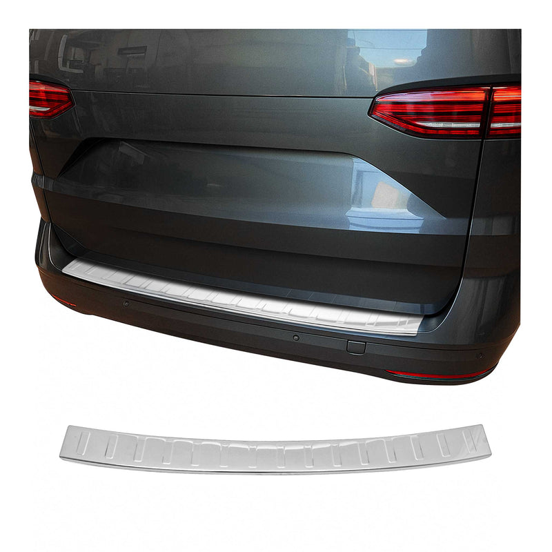 Protezione paraurti per soglia di carico per VW Multivan T7 2021-2024 in acciaio inox argento