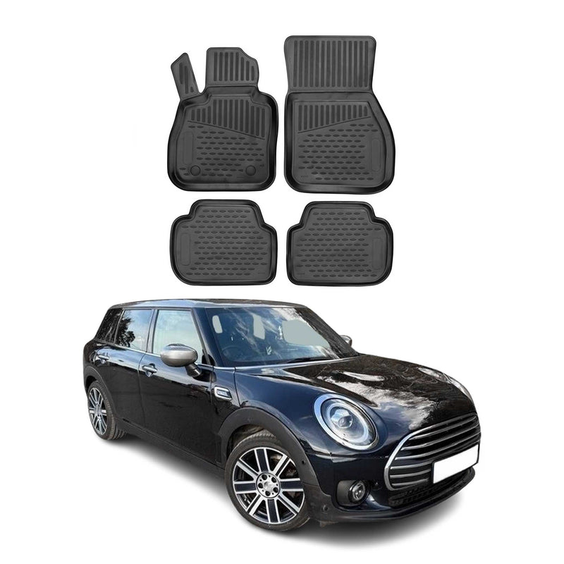 Tappetini Mini Clubman F54 2014-2024 in TPE nero, 4 pezzi
