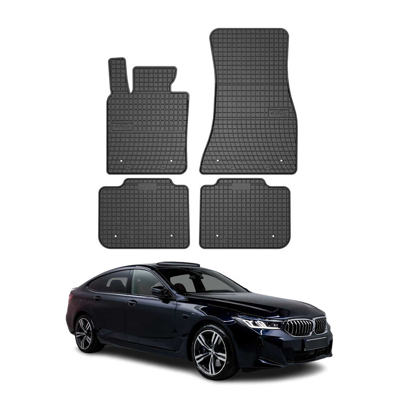 2017-2025 BMW 6er Gran Turismo G32 Fußmatten Gummi Schwarz 4 tlg