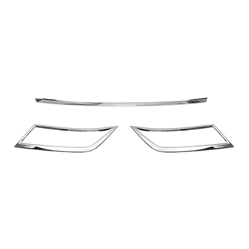 Listello posteriore per bagagliaio per Skoda Octavia 2012-2019 in acciaio inox cromato, 3 pezzi