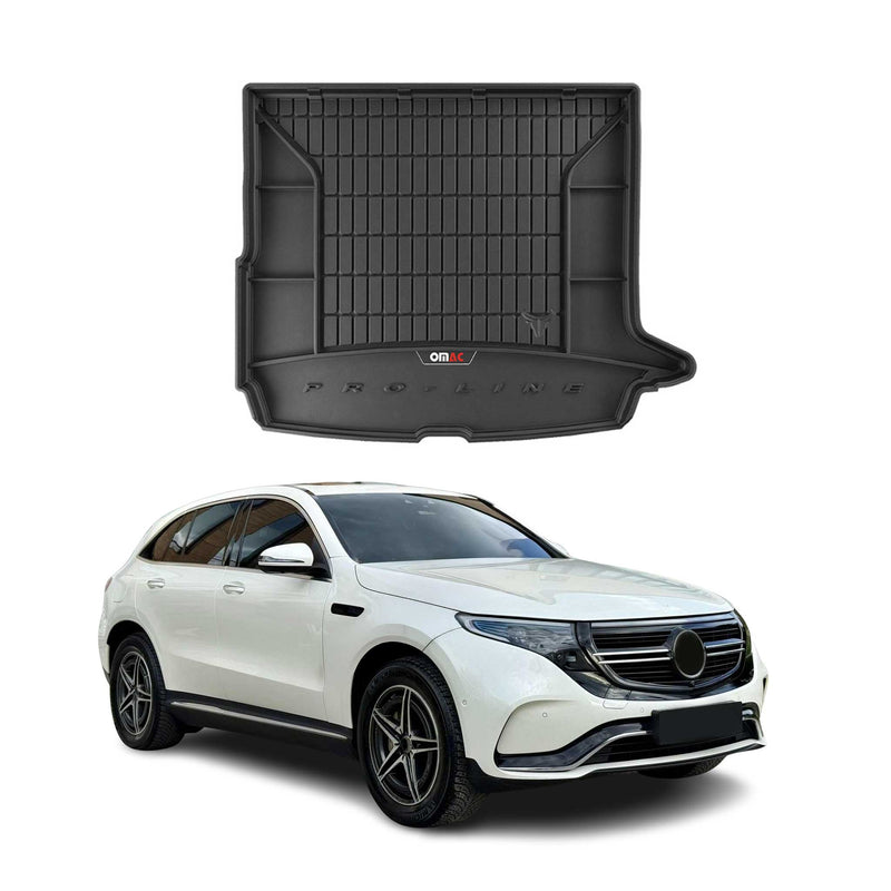 Vassoio portabagagli in gomma OMAC per Mercedes EQC 2019-2025, vassoio portabagagli in TPE, nero