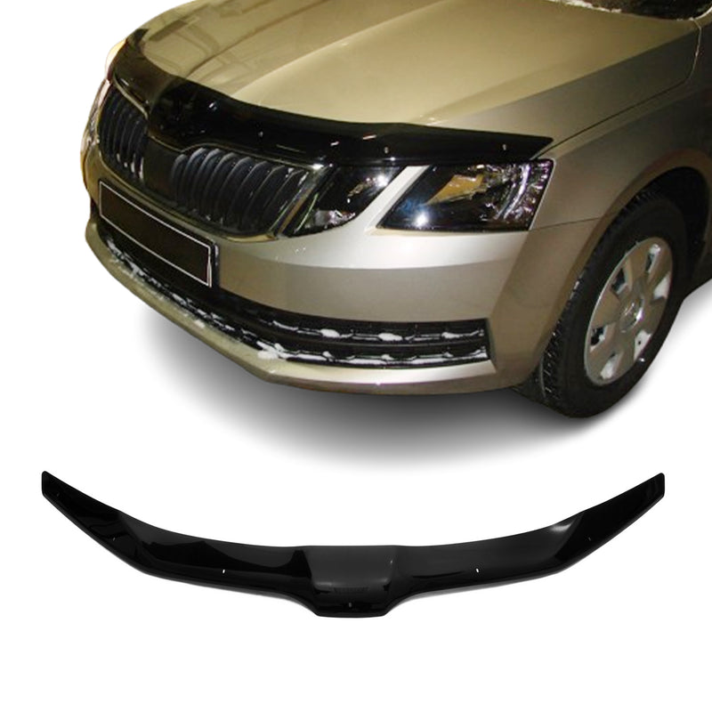 Deflettore cofano protezione insetti e pietre per Skoda Octavia 2017-20 scuro