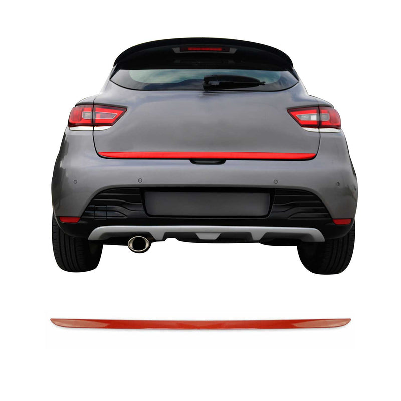 Modanatura del portellone posteriore per Renault Clio 2012-2019 in acciaio inox rosso 1 pezzo