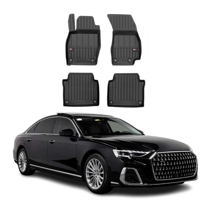 2017-2025 Audi A8 S8 D5 Fußmatten TPE Schwarz 4 tlg