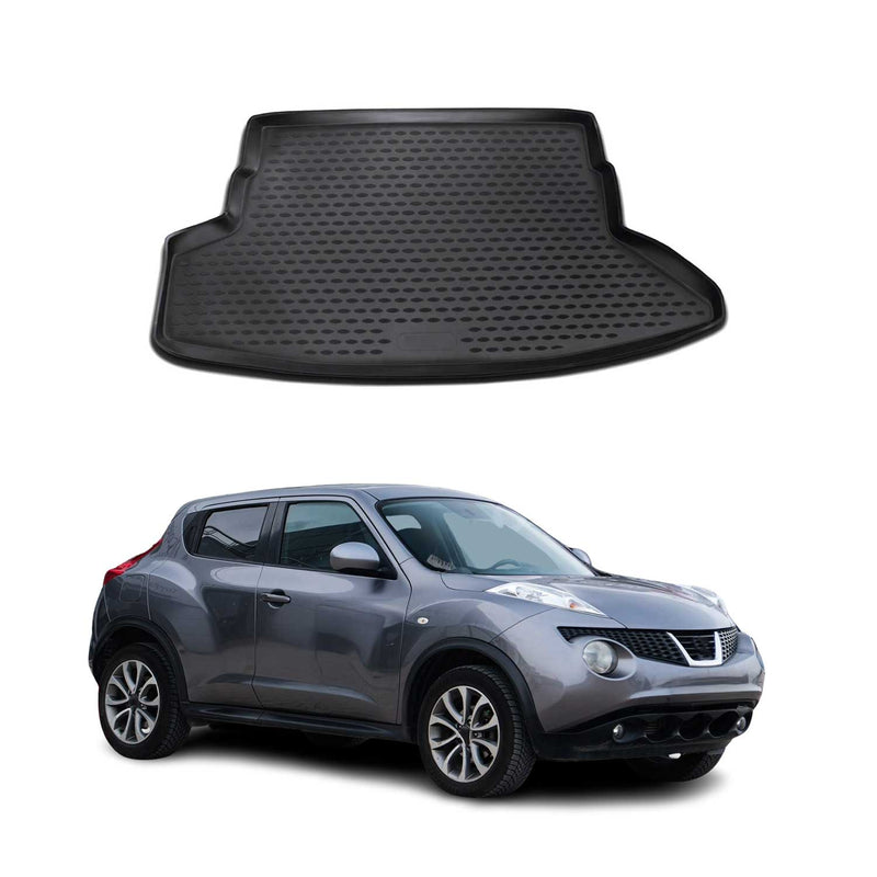 Tappetino per bagagliaio per Nissan Juke 2010-2019 in gomma TPE nero