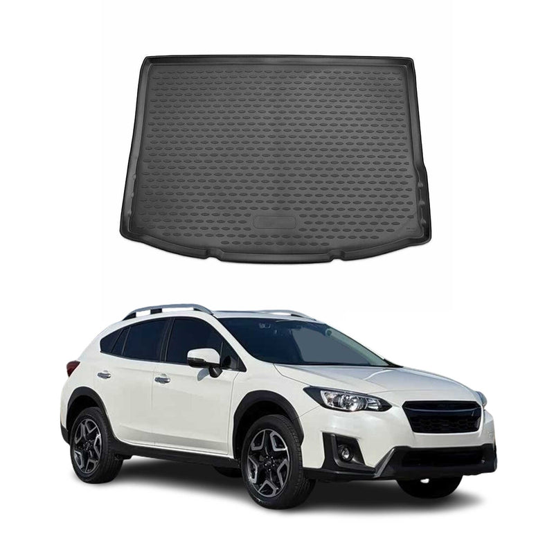 Tappetino per bagagliaio in gomma TPE per Subaru XV 2017-2021, nero