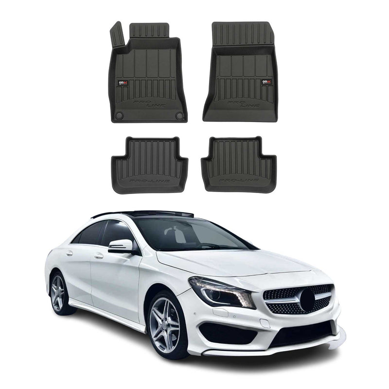2013-2018 Mercedes CLA Klasse Coupe C117 Fußmatten TPE Schwarz 4 tlg