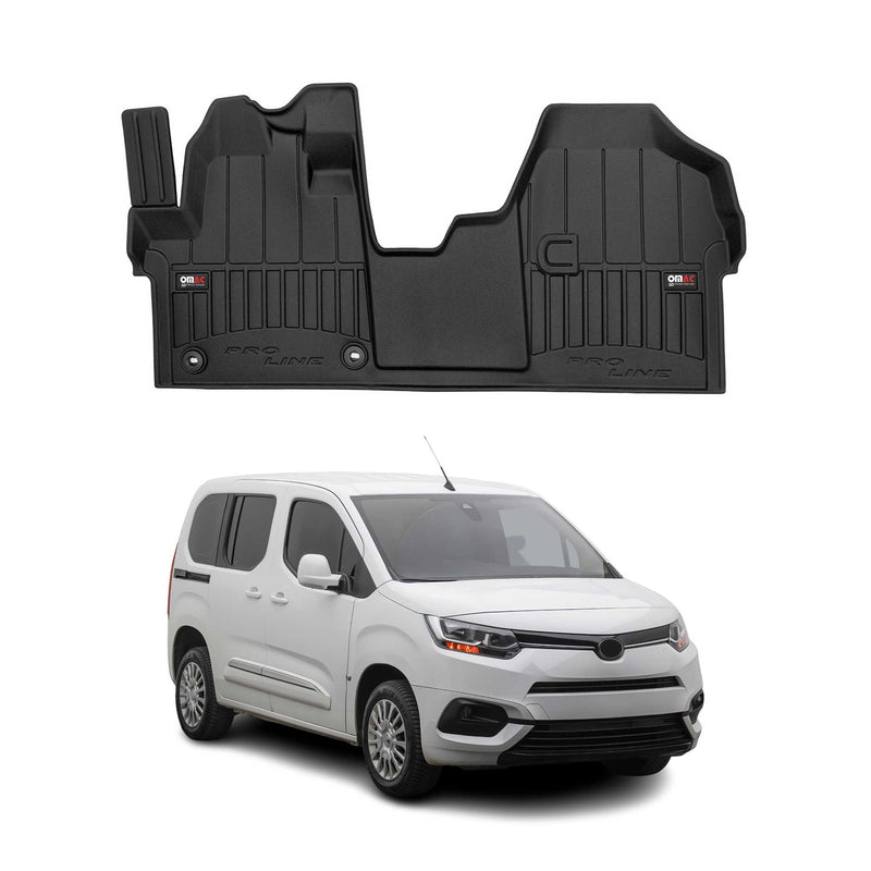Tappetini Toyota Proace 2016-2025 in TPE nero, 1 pezzo