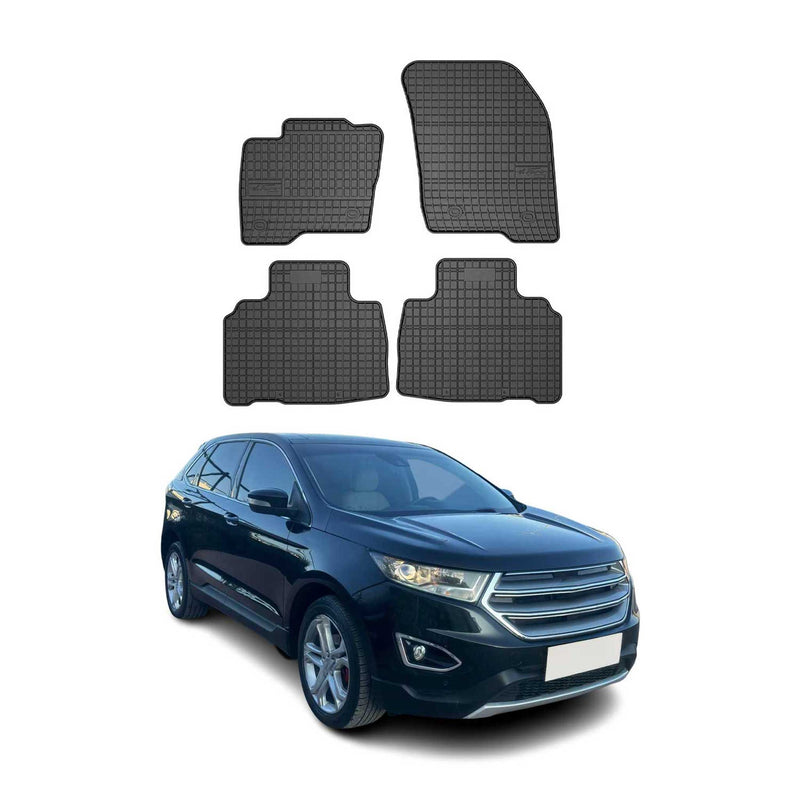 Tappetini in gomma neri per Ford Edge 2014-2024, 4 pezzi