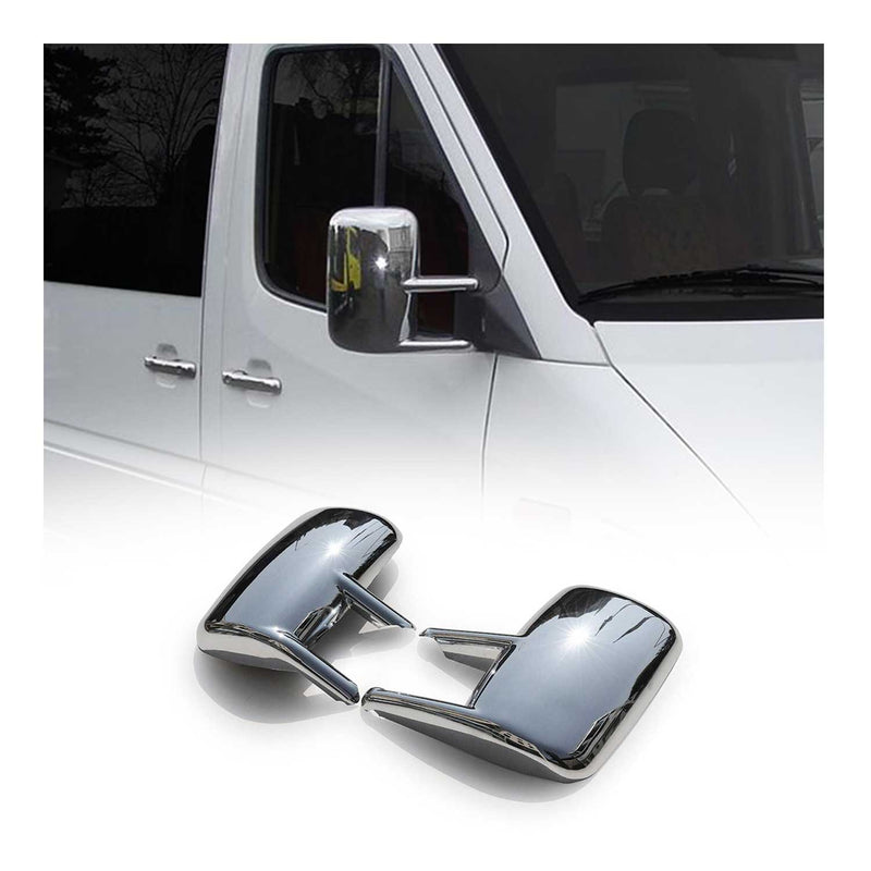 Calotte specchietti retrovisori per Mercedes Sprinter W901 1995-2006 ABS Cromato