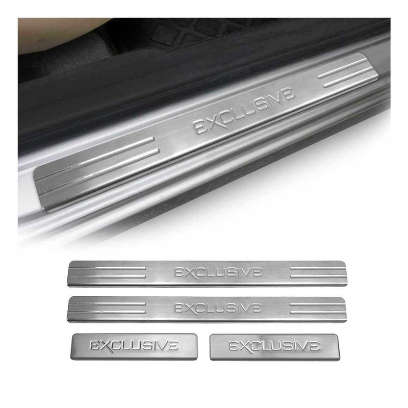 Soglie porte Exclusive per BMW Serie 3 E46 1998-2007 in acciaio inox 4x