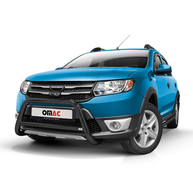 Barra di protezione anteriore per Dacia Sandero Stepway 2012-2016 ABE Nero