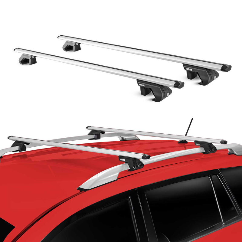 Barre portatutto per Alfa Romeo 156 Crosswagon Wagon 2000-2007 Alu Grey 2 pezzi ABE